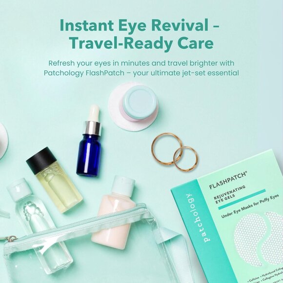 Under Eye Gel Patches – Natural Eye Masks for Puffy Eyes, Dark Circles & Eye Bag - Picture 8 of 8